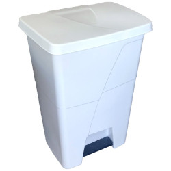 Poubelle à pédale Gentry 45 L blanche