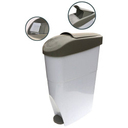 Poubelle hygiène féminine Serena 20 L blanche