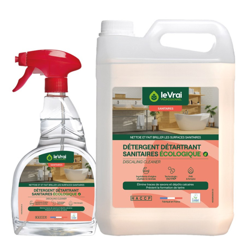 Détartrant sanitaires écologique 750 ml ou 5 L