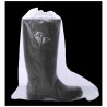 Sur-bottes jetables transparentes gaufrées polyéthylène — vue 2