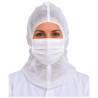 Cagoule heaume jetable avec masque intégré 2 plis — vue 1