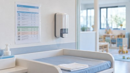 Protocole de nettoyage en crèche : la fiche, pièce par pièce